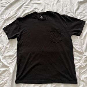 True Classic Black Men's Pocket Tee